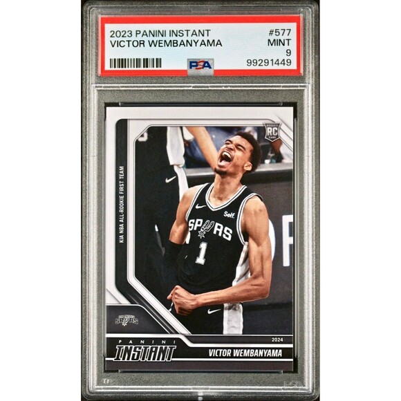 Victor Wembanyama 2023 Panini NBA All-Rookie 1st Team 577 Rookie Card PSA 9 Mint - Picture 1 of 2